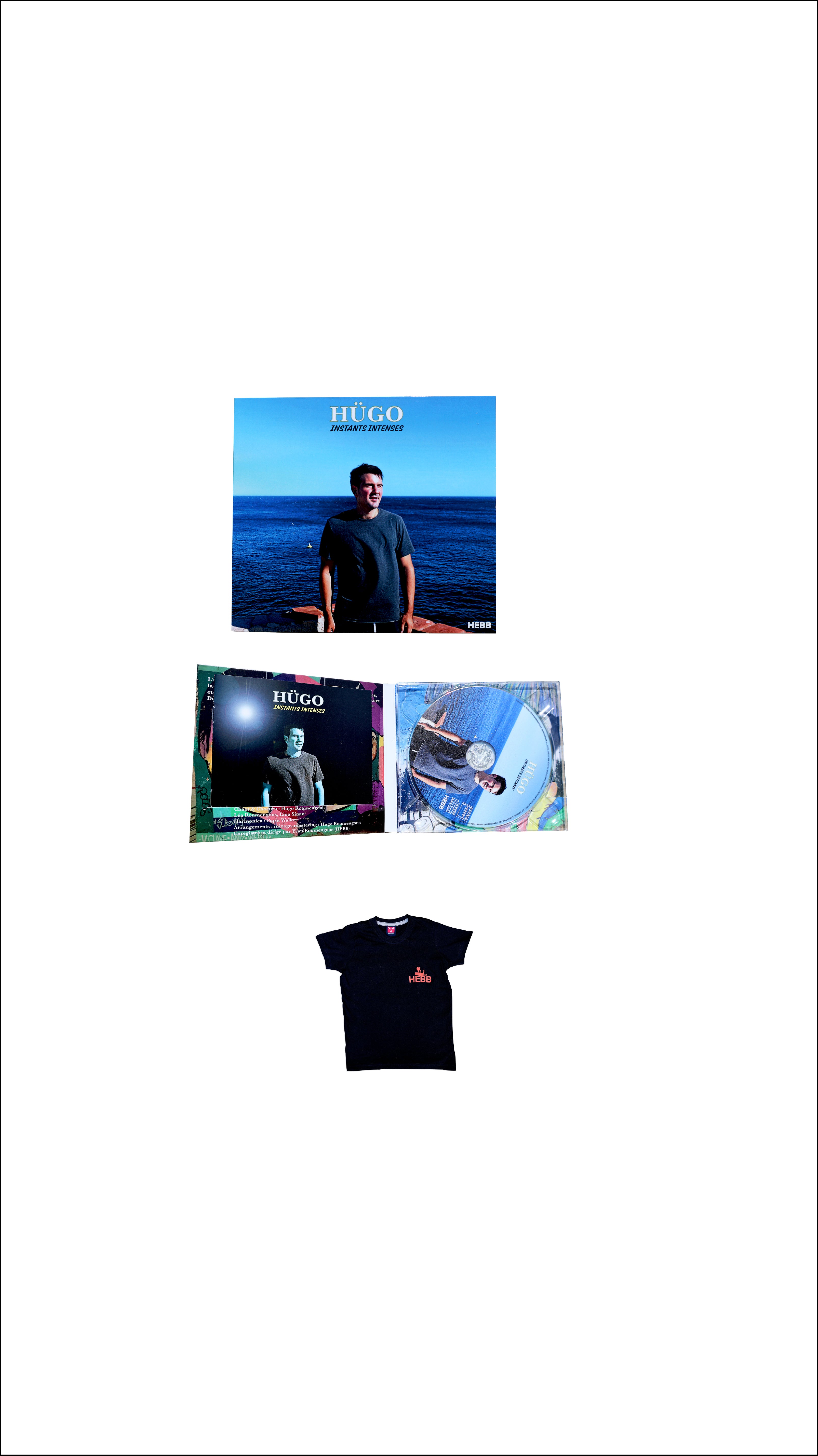 Pack CD HÜGO - Instants intenses + T-shirt HEBB Enfant Coton bio