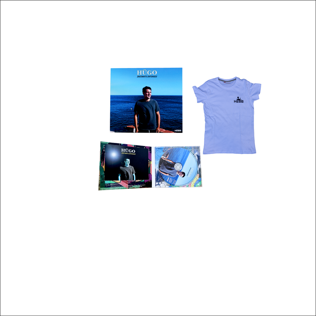 Pack CD HÜGO - Instants intenses + T-shirt HEBB Homme Adulte Coton bio XL