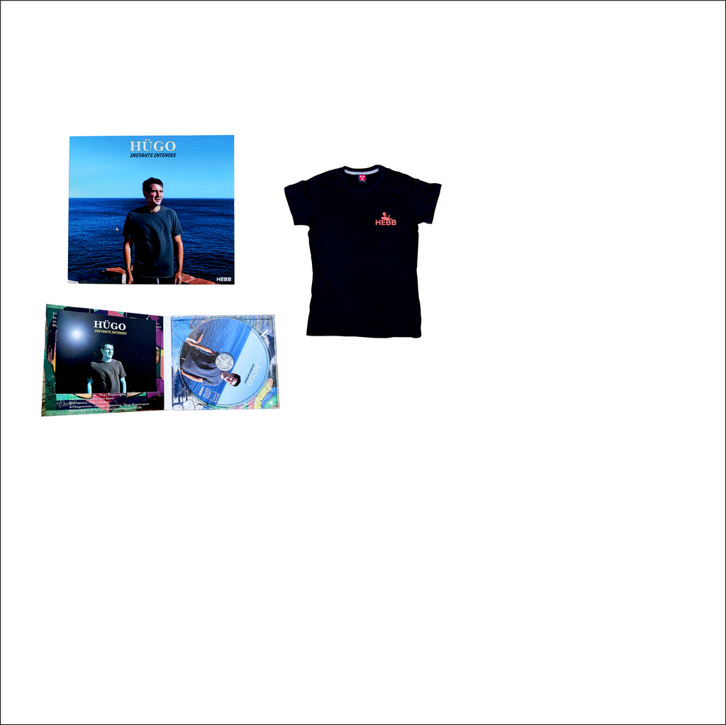 Pack CD HÜGO - Instants intenses + T-shirt HEBB Femme Adulte Coton bio S