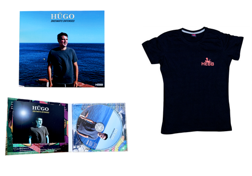 Pack CD HÜGO - Instants intense + T-shirt HEBB