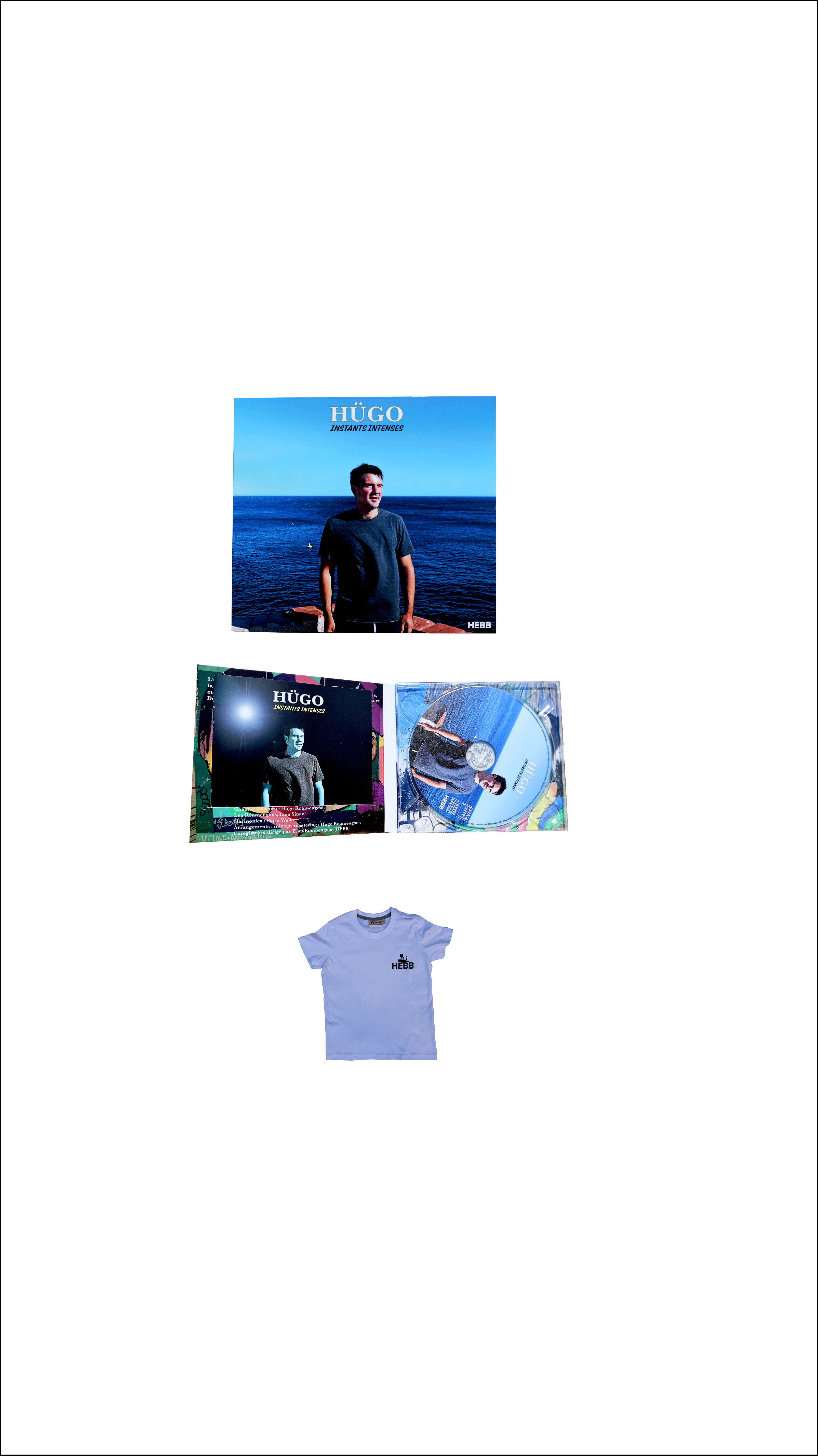 Pack CD HÜGO - Instants intenses + T-shirt HEBB Enfant Coton bio